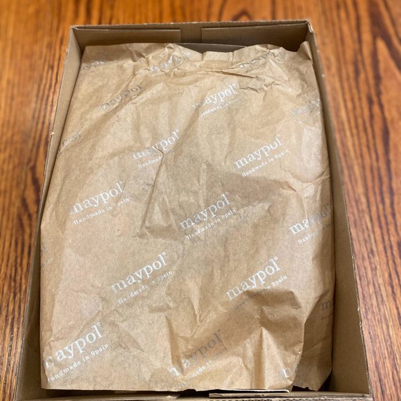 White Wedge Sandals with Studded Ankle Strap - Picture 7 of 8